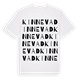 White t-shirt med Kinnevad ordlek t-shirt