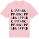 Pink Cotton t-shirt med Kippan ordlek t-shirt