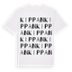 White t-shirt med Kippan ordlek t-shirt