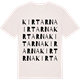 Vintage White t-shirt med Kirtarna ordlek t-shirt