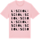 Pink Cotton t-shirt med Kisebo ordlek t-shirt