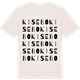 Vintage White t-shirt med Kisebo ordlek t-shirt