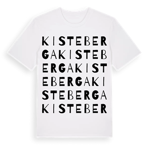 Kisteberga ordlek t-shirt – ekologisk bomull t-shirt från Pinshirt