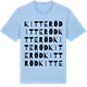 Blue Soul t-shirt med Kitteröd ordlek t-shirt
