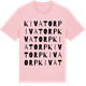 Pink Cotton t-shirt med Kivatorp ordlek t-shirt