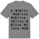 Mid Heather Gray t-shirt med Kivenäbb ordlek t-shirt