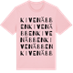 Pink Cotton t-shirt med Kivenäbben ordlek t-shirt