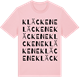 Pink Cotton t-shirt med Kläckene ordlek t-shirt