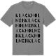Mid Heather Gray t-shirt med Klackholmen ordlek t-shirt
