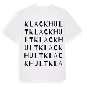 Klackhult ordlek t-shirt – ekologisk bomull t-shirt från Pinshirt