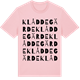 Pink Cotton t-shirt med Klåddegärde ordlek t-shirt