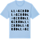 Blue Soul t-shirt med Klageröd ordlek t-shirt