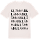 Vintage White t-shirt med Klämman ordlek t-shirt