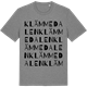 Mid Heather Gray t-shirt med Klämmedalen ordlek t-shirt