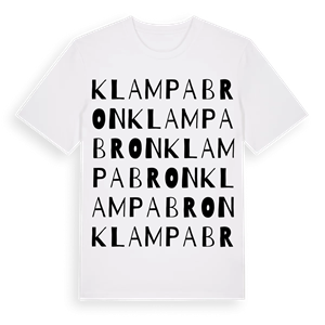 Klampabron ordlek t-shirt – ekologisk bomull t-shirt från Pinshirt