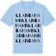 Blue Soul t-shirt med Klangahamn ordlek t-shirt