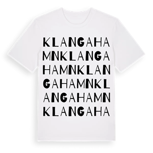 Klangahamn ordlek t-shirt – ekologisk bomull t-shirt från Pinshirt