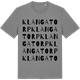 Mid Heather Gray t-shirt med Klangatorp ordlek t-shirt