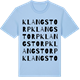 Blue Soul t-shirt med Klangstorp ordlek t-shirt