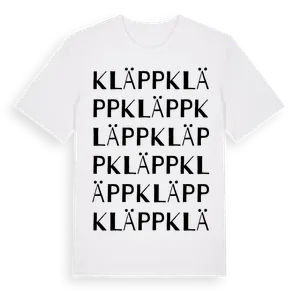 Kläpp ordlek t-shirt – ekologisk bomull t-shirt från Pinshirt