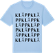 Blue Soul t-shirt med Kläpp ordlek t-shirt