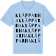 Blue Soul t-shirt med Kläpparna ordlek t-shirt