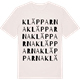 Vintage White t-shirt med Kläpparna ordlek t-shirt