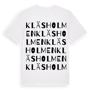 Kläsholmen ordlek t-shirt – ekologisk bomull t-shirt från Pinshirt