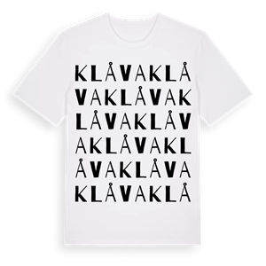 Klåva ordlek t-shirt – ekologisk bomull t-shirt från Pinshirt