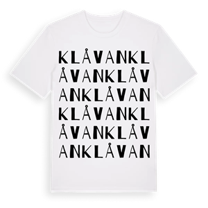 Klåvan ordlek t-shirt – ekologisk bomull t-shirt från Pinshirt