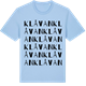 Blue Soul t-shirt med Klåvan ordlek t-shirt