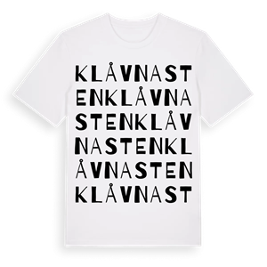 Klåvnasten ordlek t-shirt – ekologisk bomull t-shirt från Pinshirt