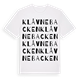 Klåvnebacken ordlek t-shirt