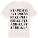 Vintage White t-shirt med Klåvränna ordlek t-shirt