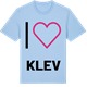Blue Soul t-shirt med Jag älskar Klev t-shirt stort tryck