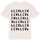 Vintage White t-shirt med Klev ordlek t-shirt