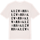 Vintage White t-shirt med Klevarna ordlek t-shirt