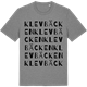 Mid Heather Gray t-shirt med Klevbäcken ordlek t-shirt