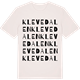 Vintage White t-shirt med Klevedalen ordlek t-shirt
