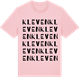 Pink Cotton t-shirt med Kleven ordlek t-shirt