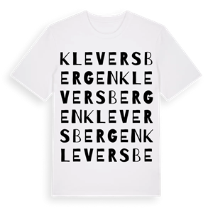 Kleversbergen ordlek t-shirt – ekologisk bomull t-shirt från Pinshirt