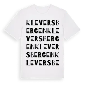 Kleversbergen ordlek t-shirt – ekologisk bomull t-shirt från Pinshirt