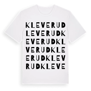 Kleverud ordlek t-shirt – ekologisk bomull t-shirt från Pinshirt