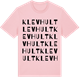 Pink Cotton t-shirt med Klevhult ordlek t-shirt