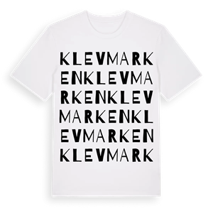 Klevmarken ordlek t-shirt – ekologisk bomull t-shirt från Pinshirt