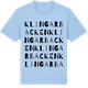 Blue Soul t-shirt med Klingarbacken ordlek t-shirt