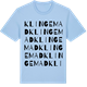 Blue Soul t-shirt med Klingemad ordlek t-shirt