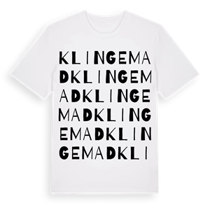 Klingemad ordlek t-shirt – ekologisk bomull t-shirt från Pinshirt