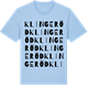 Blue Soul t-shirt med Klingeröd ordlek t-shirt
