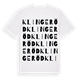 Klingeröd ordlek t-shirt